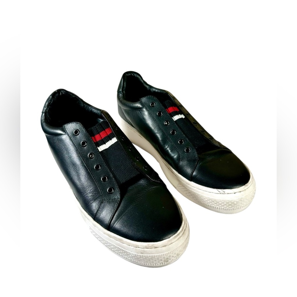 Bibilou Women's Black Leather Trainers Sneakers US 9 - Picture 3 of 9